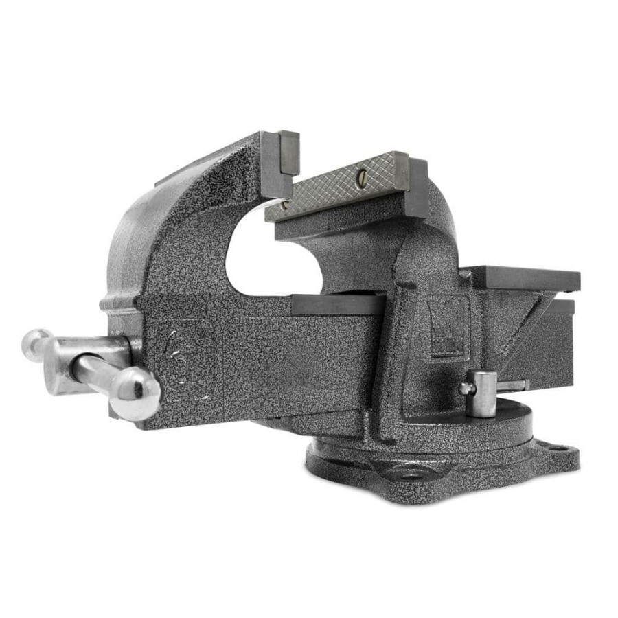 Tools * | 6 In. Heavy-Duty Cast Iron Bench Vise With Swivel Base By Wen