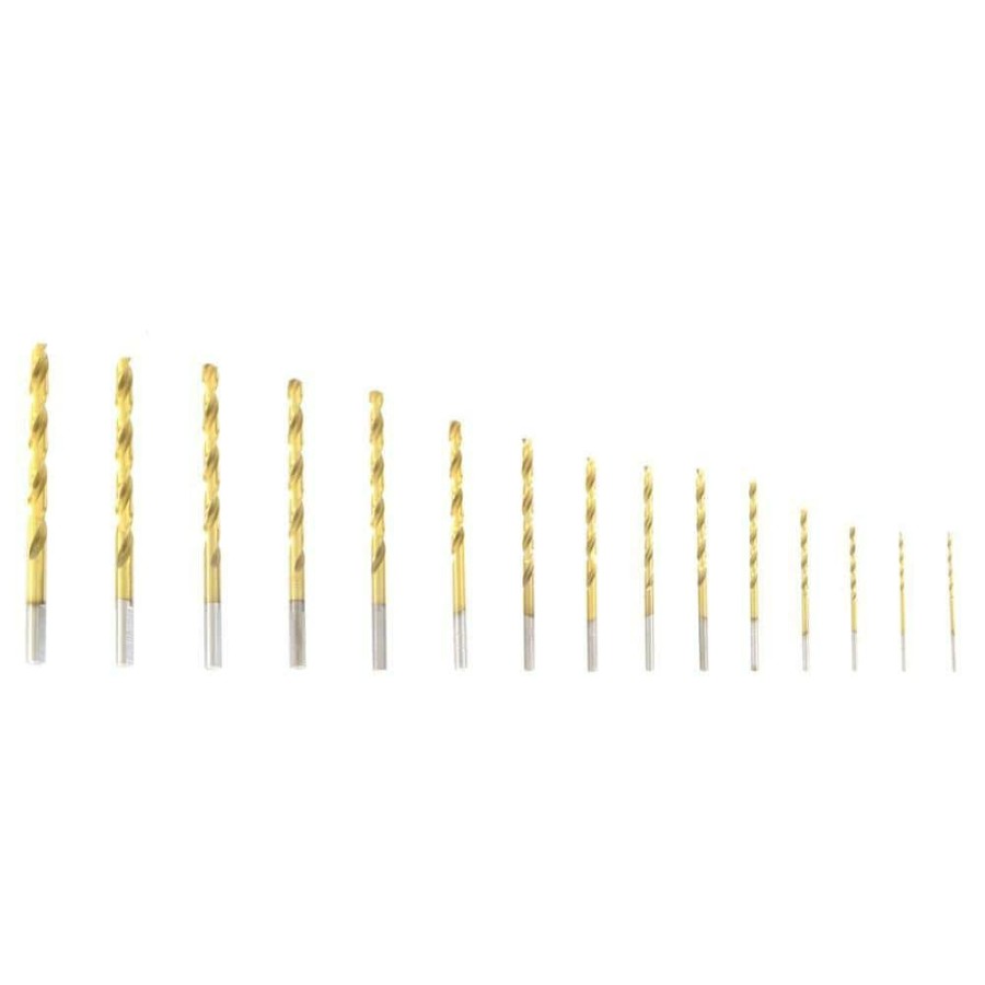 Tools * | Titanium-Coated Drill Bit Set (15-Piece) By Wen