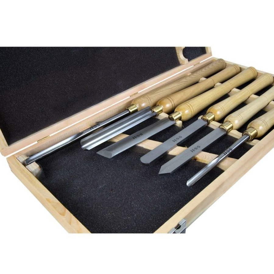 Tools * | 16 In. To 22 In. Artisan Chisel Set With High-Speed Steel Blades And Domestic Ash Handles (6-Piece) By Wen