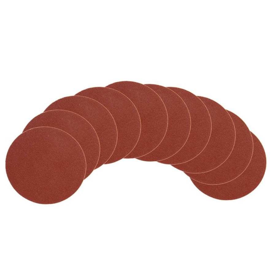 Tools * | 240-Grit Adhesive-Backed 9-Inch Disc Sandpaper (10-Pack) By Wen