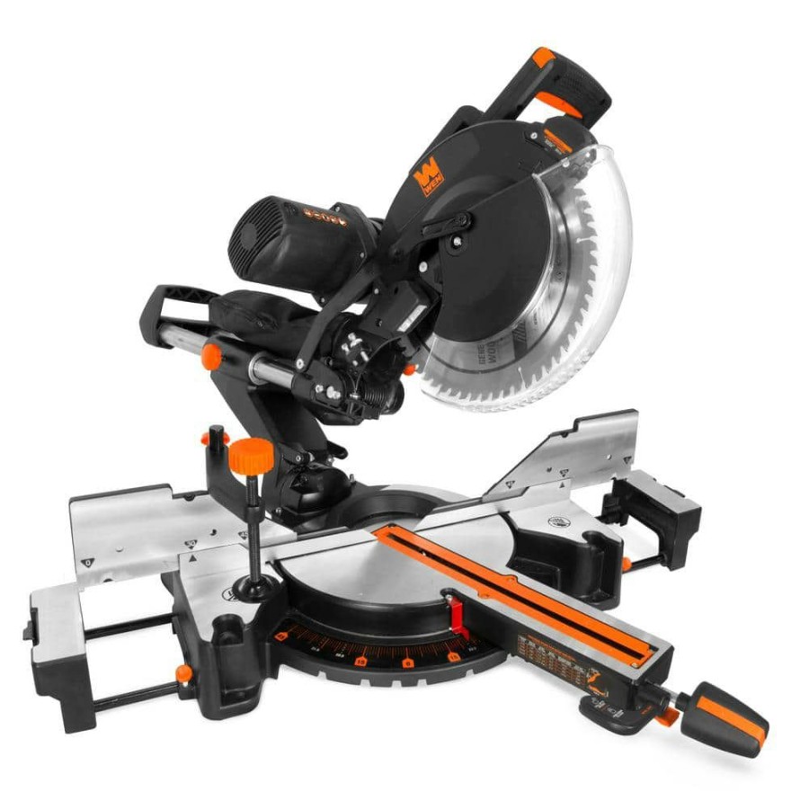 Tools * | 12 In. 15 Amp Dual Bevel Sliding Compound Miter Saw With Laser By Wen