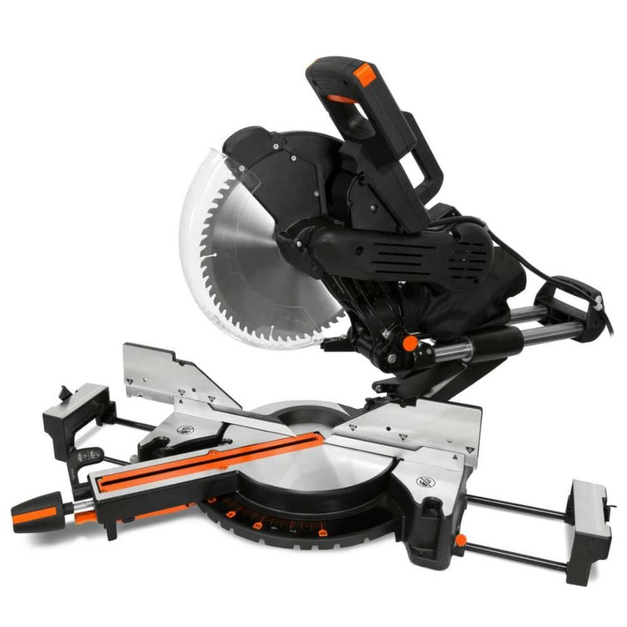 Tools * | 12 In. 15 Amp Dual Bevel Sliding Compound Miter Saw With Laser By Wen