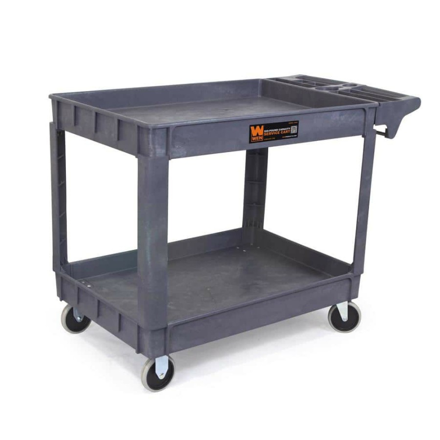 Tools * | 25.5 In. X 46 In. 500 Lbs. Capacity Extra-Wide Service Utility Cart By Wen