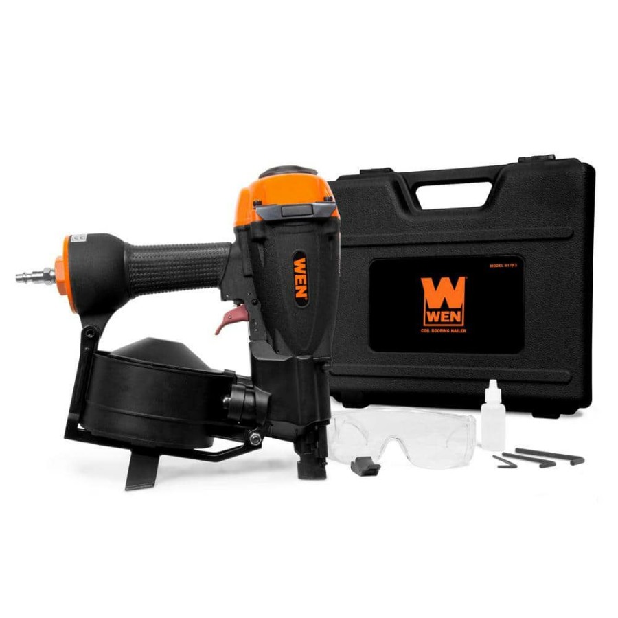 Tools * | 3/4 In. To 1-3/4 In. Pneumatic Coil Roofing Nailer By Wen