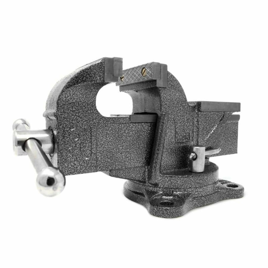 Tools * | 3 In. Heavy-Duty Cast Iron Bench Vise With Swivel Base By Wen