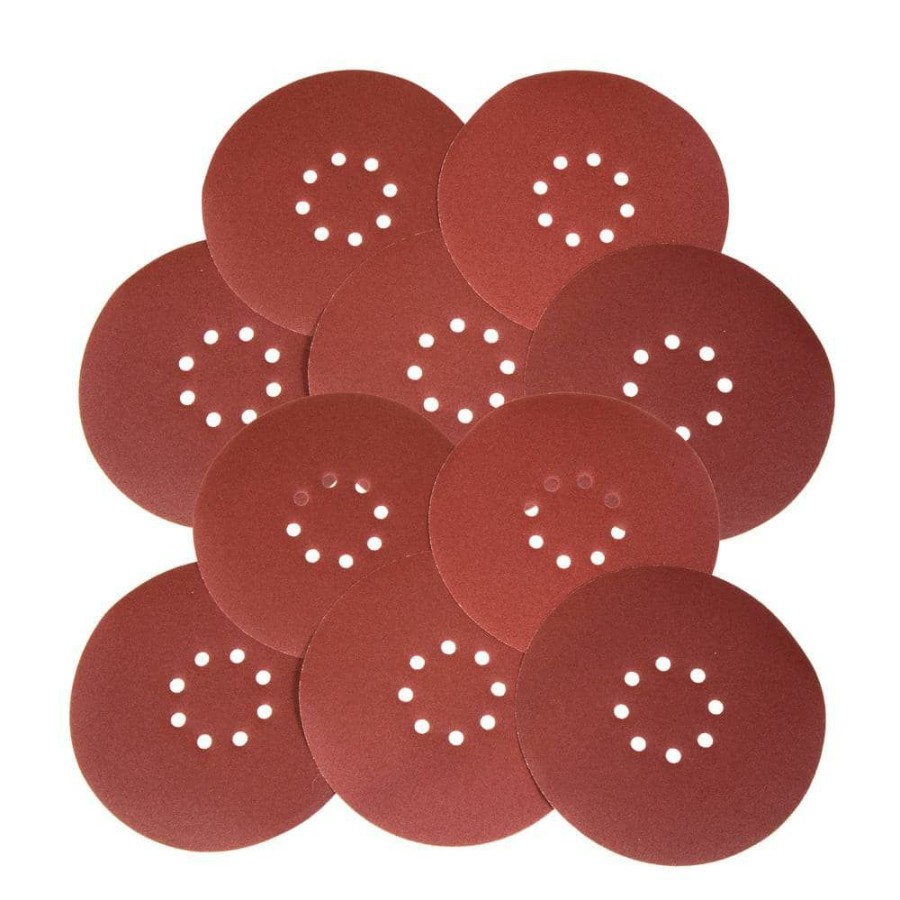 Tools * | Drywall Sander 120-Grit Hook And Loop 9 In. Sandpaper (10-Pack) By Wen