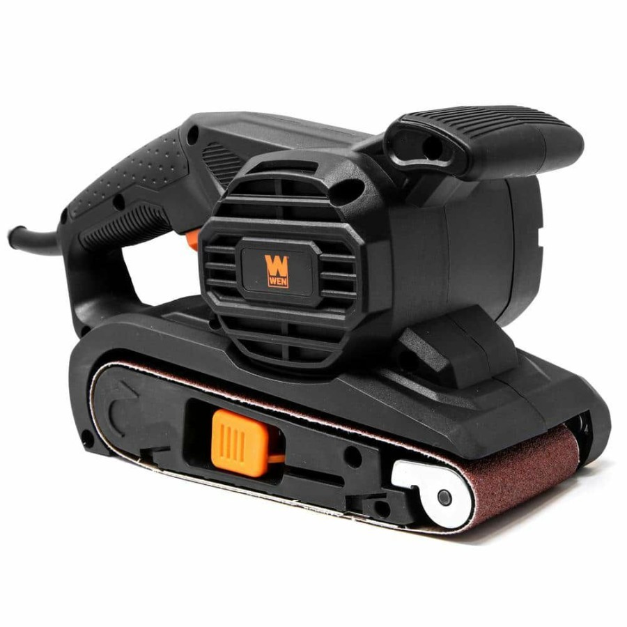 Tools * | 6.3 Amp Corded 3 In. X 18 In. Handheld Portable Belt Sander By Wen