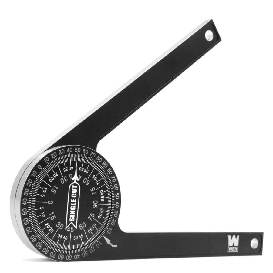 Tools * | 7.25 In. Aluminum Alloy Miter Saw Protractor With Laser-Engraved Scales By Wen