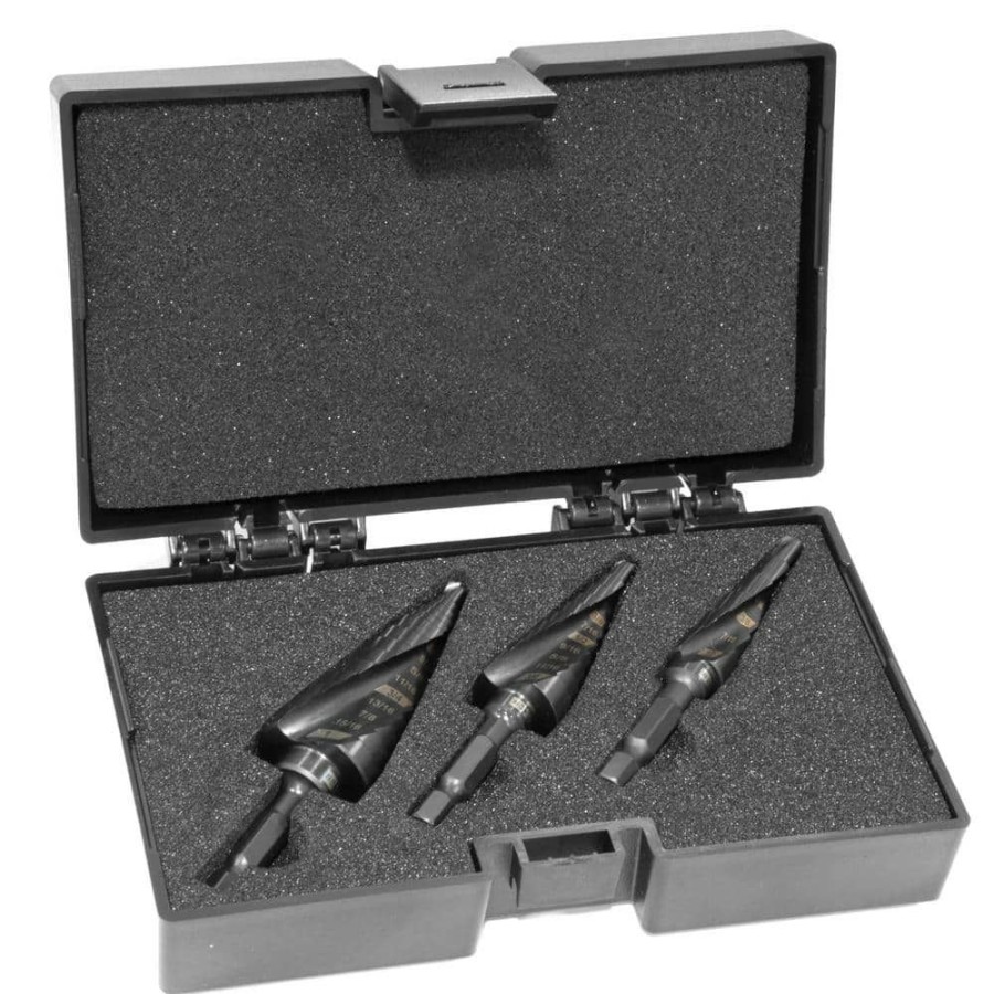 Tools * | Impact-Duty Titanium Step Drill Bit Set With #2, #3, And #8 Step Drill Bits (3-Piece) By Wen