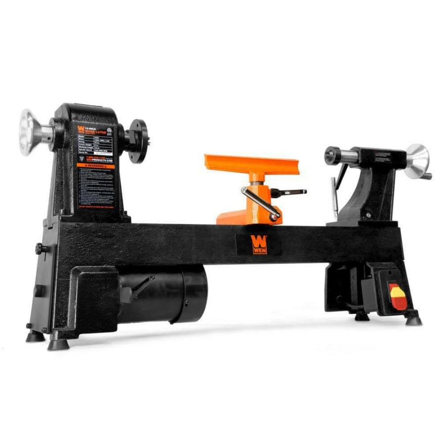 Tools * | 4.5 Amp 12 In. X 18 In. 5-Speed Benchtop Wood Lathe By Wen