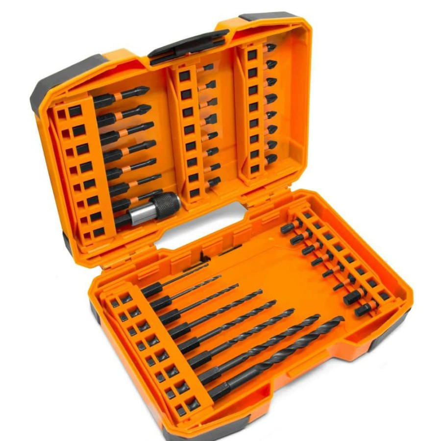 Tools * | 1/4 In. Hex Shank Impact-Rated Quick-Release Screwdriver And Drill Bit Set (40-Piece) By Wen