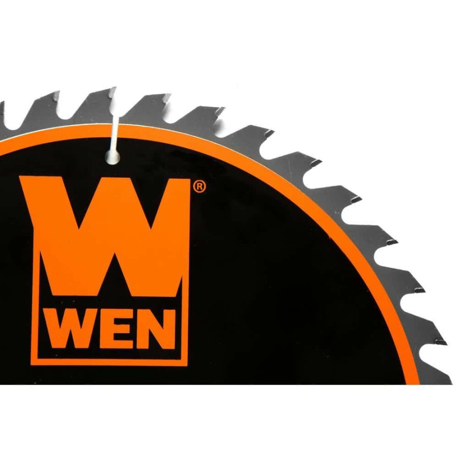 Tools * | 10 In. 40-Tooth Carbide-Tipped Professional Woodworking Saw Blade For Miter Saws And Table Saws By Wen