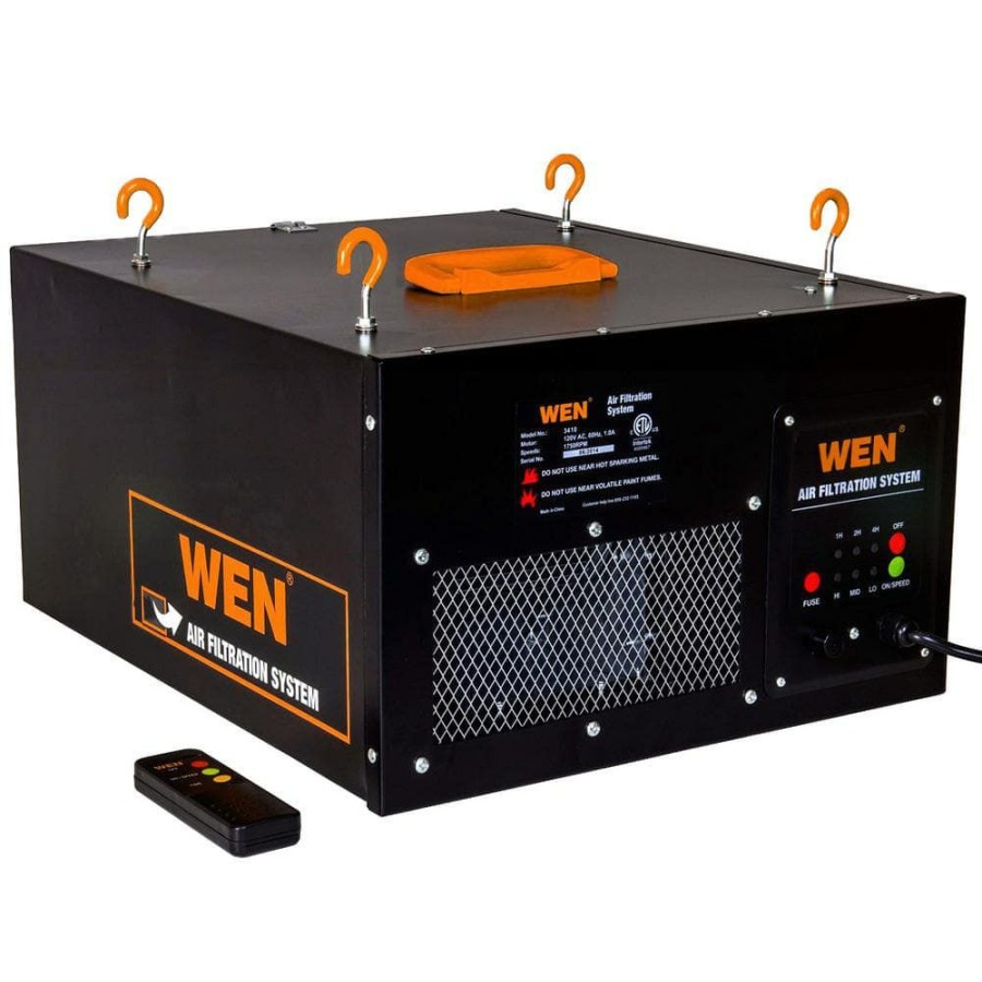 Tools * | 3-Speed Remote-Controlled Air Filtration System (300/350/400 Cfm) By Wen