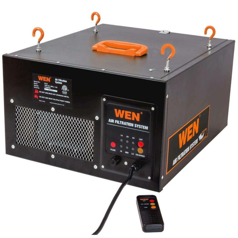 Tools * | 3-Speed Remote-Controlled Air Filtration System (300/350/400 Cfm) By Wen