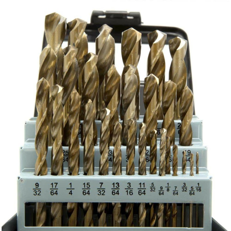 Tools * | Gold Oxide Hss Drill Bit Set With Carrying Case (29-Piece) By Wen