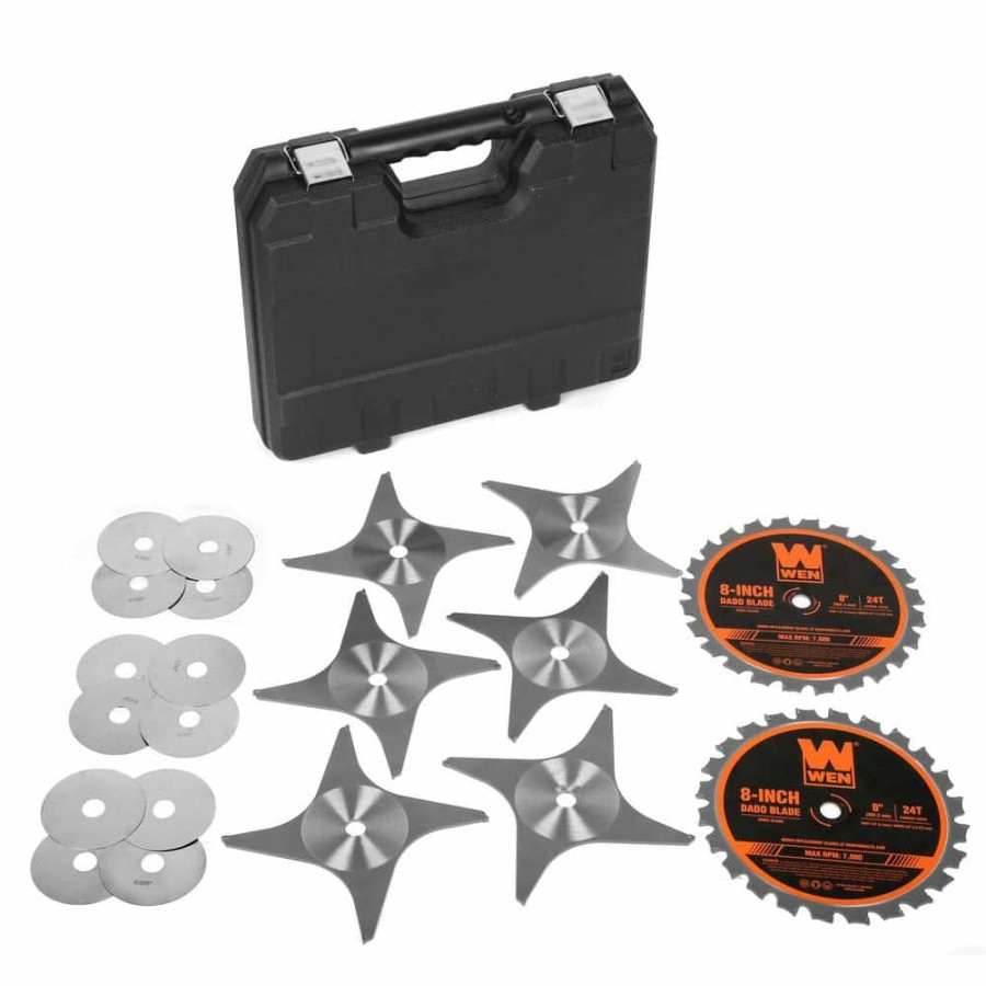 Tools * | 8 In. 24-Tooth Carbide-Tipped Stacked Dado Blade Set For 10 In. Table Saws By Wen