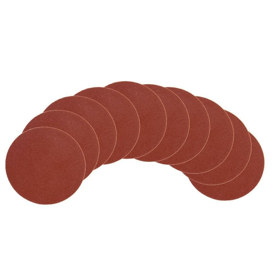 Tools * | 40-Grit Adhesive-Backed 9-Inch Disc Sandpaper (10-Pack) By Wen