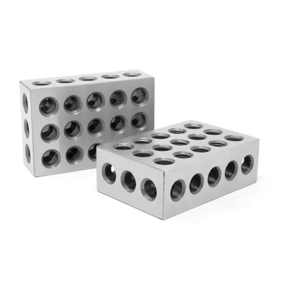 Tools * | 25 Mm X 50 Mm X 75 Mm Steel-Hardened Metric Precision 123 Gauge Blocks (2-Pack) By Wen