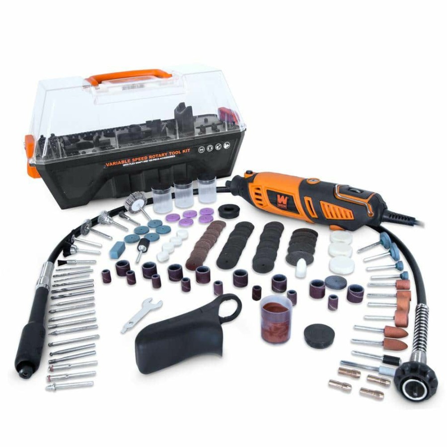 Tools * | 1.3 Amp Variable Speed Steady-Grip Rotary Tool With 190-Piece Accessory Kit, Flex Shaft And Carrying Case By Wen