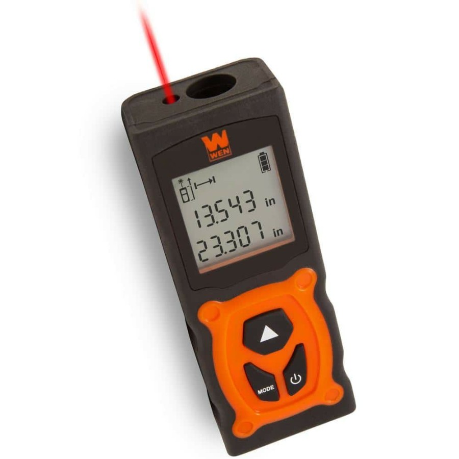 Tools * | 130 Ft. Laser Distance Measure With Backlit Screen By Wen