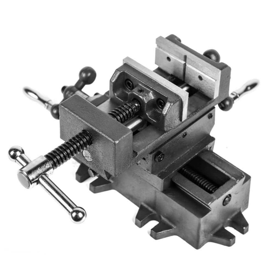 Tools * | 3.25 In. Compound Cross Slide Industrial Strength Benchtop And Drill Press Vise By Wen