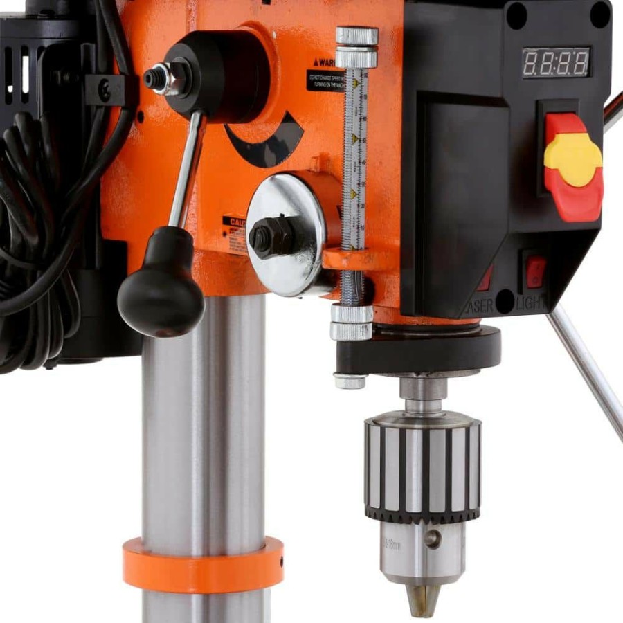 Tools * | 5-Amp 12 In. Variable Speed Cast Iron Benchtop Drill Press With Laser, Work Light, And 5/8 In. Chuck Capacity By Wen