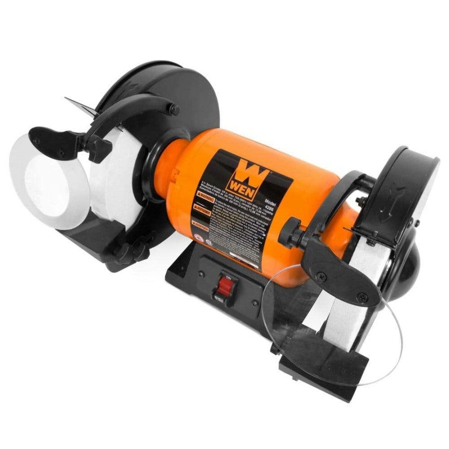 Tools * | 8 In. 3 Amp Slow Speed Bench Grinder By Wen