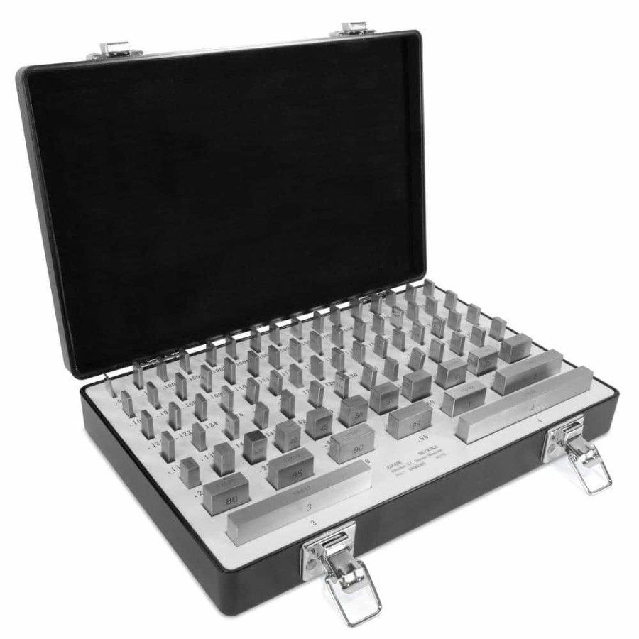 Tools * | Rectangular Steel Gauge Block Set With Case (81-Piece) By Wen