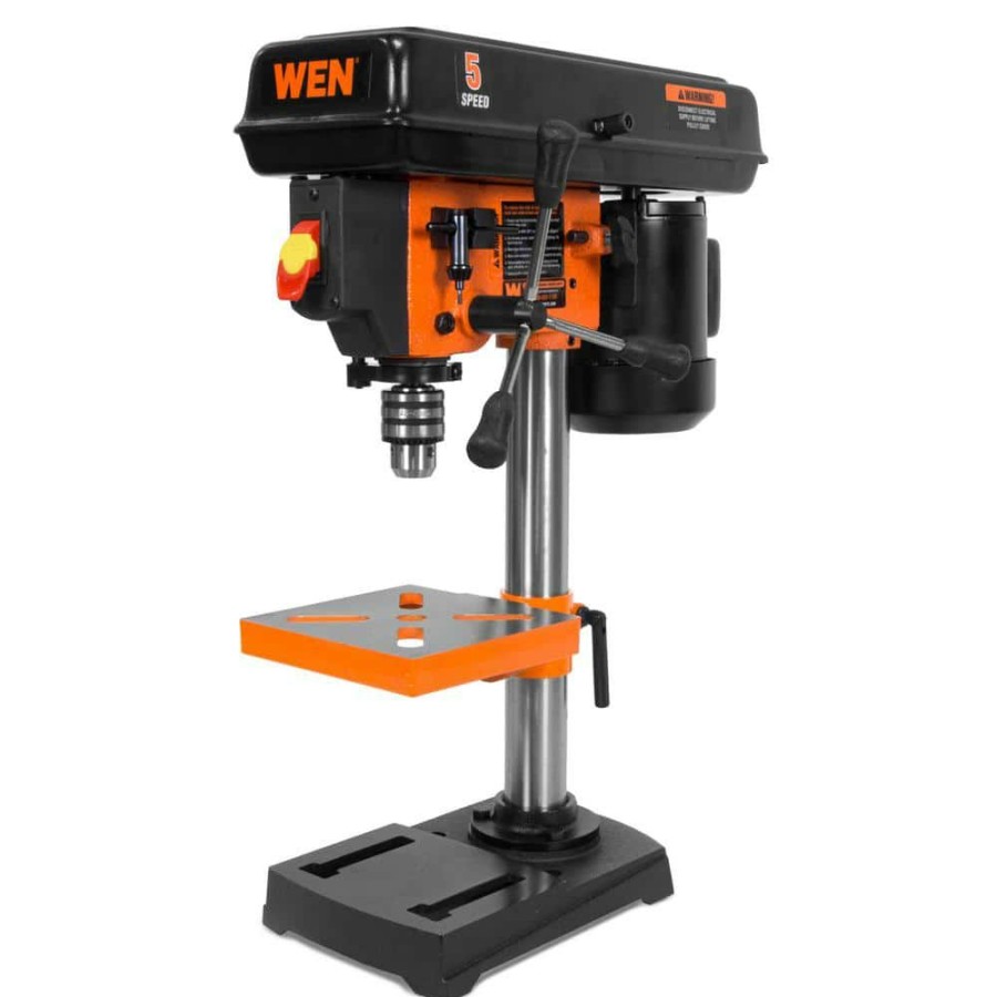 Tools * | 2.3-Amp 8 In. 5-Speed Cast Iron Benchtop Drill Press With 1/2 In. Chuck Capacity By Wen