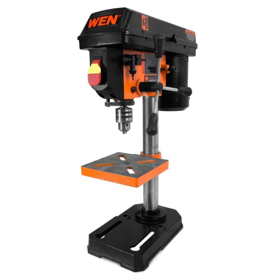 Tools * | 2.3-Amp 8 In. 5-Speed Cast Iron Benchtop Drill Press With 1/2 In. Chuck Capacity By Wen