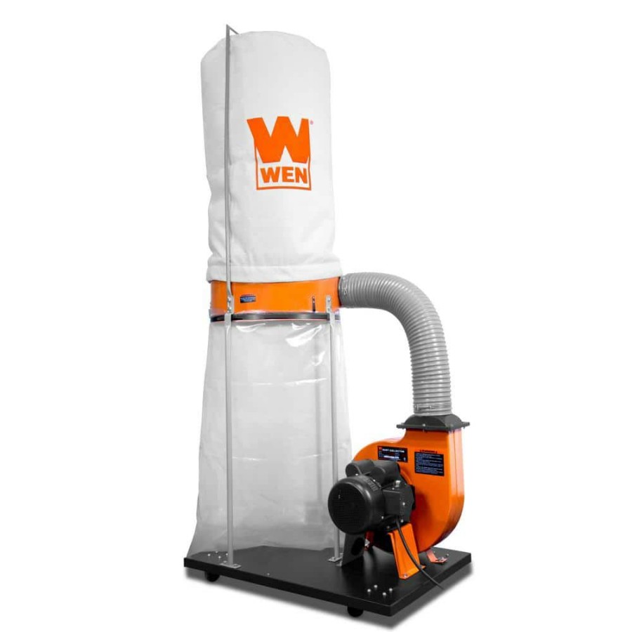 Tools * | 1500 Cfm 16 Amp 5-Micron Woodworking Dust Collector With 50 Gal. Collection Bag And Mobile Base By Wen