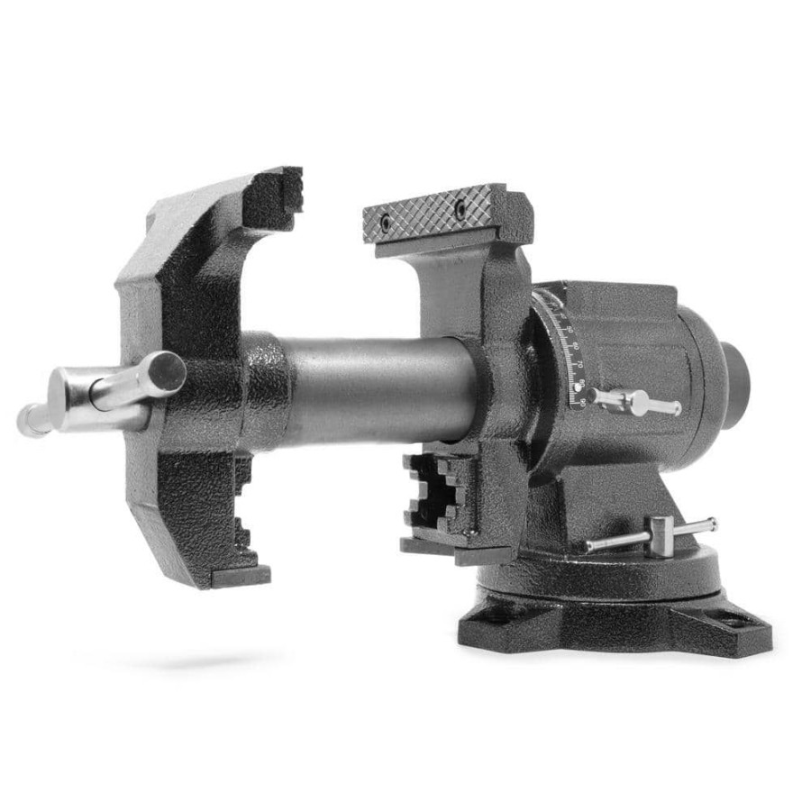 Tools * | 5 In. Cast Iron Heavy-Duty Multi-Purpose Bench Vise With 360-Degree Swivel Base By Wen