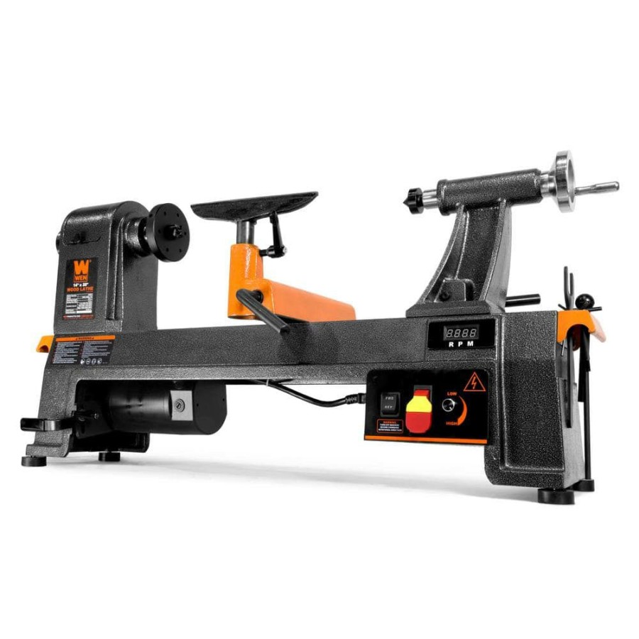 Tools * | 14 In. X 20 In. 6 Amp Variable Speed Benchtop Wood Lathe By Wen