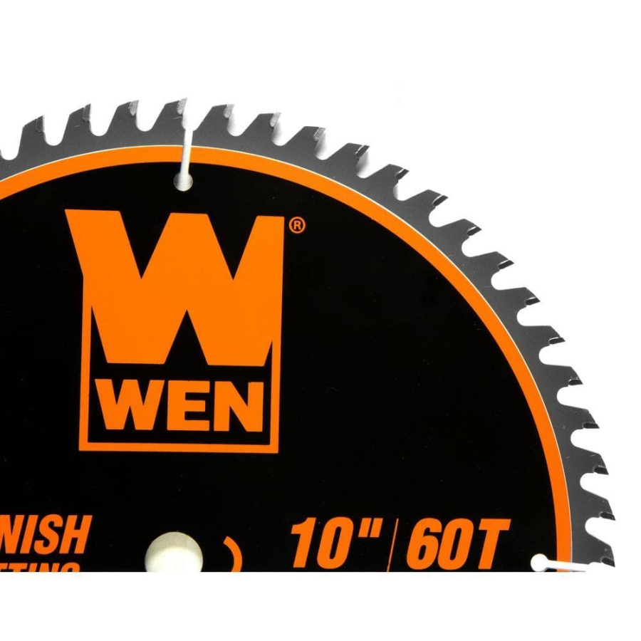 Tools * | 10 In. 60-Tooth Fine-Finish Professional Woodworking Saw Blade For Miter Saws And Table Saws By Wen