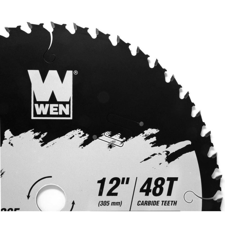 Tools * | Apex 12 In. 48-Tooth Carbide-Tipped General-Purpose Industrial-Grade Woodworking Saw Blade With Cool-Cut Coating By Wen