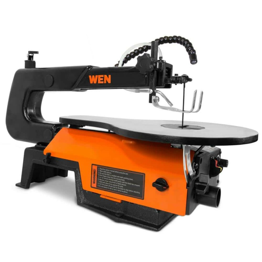 Tools * | 16 In. Variable Speed Scroll Saw With Easy-Access Blade Changes And Work Light By Wen