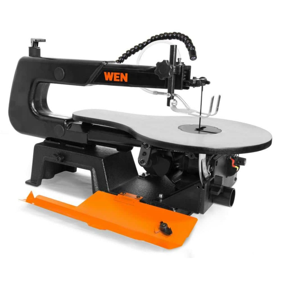 Tools * | 16 In. Variable Speed Scroll Saw With Easy-Access Blade Changes And Work Light By Wen