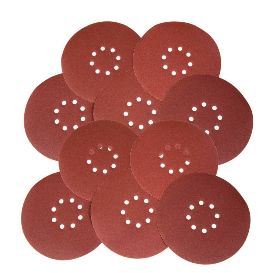 Tools * | 400-Grit Hook And Loop 9 In. Drywall Sander Sandpaper (10-Pack) By Wen