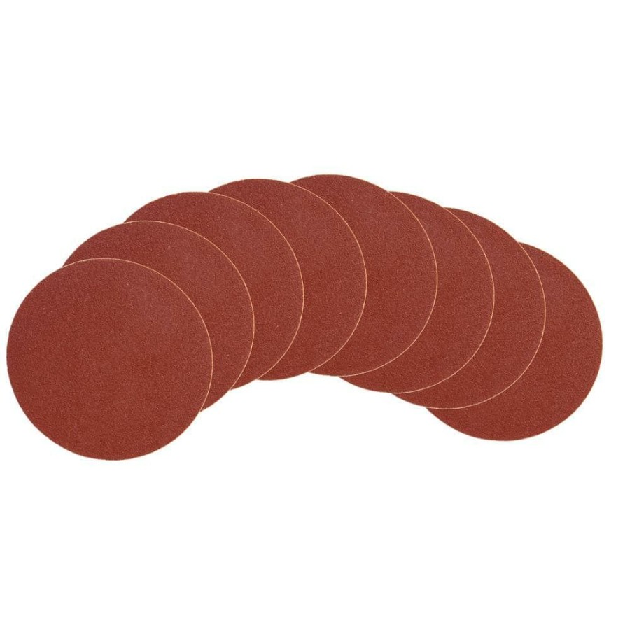 Paint * | 12 In. Assorted Grits Adhesive-Backed Disc Sandpaper (8-Pack) By Wen