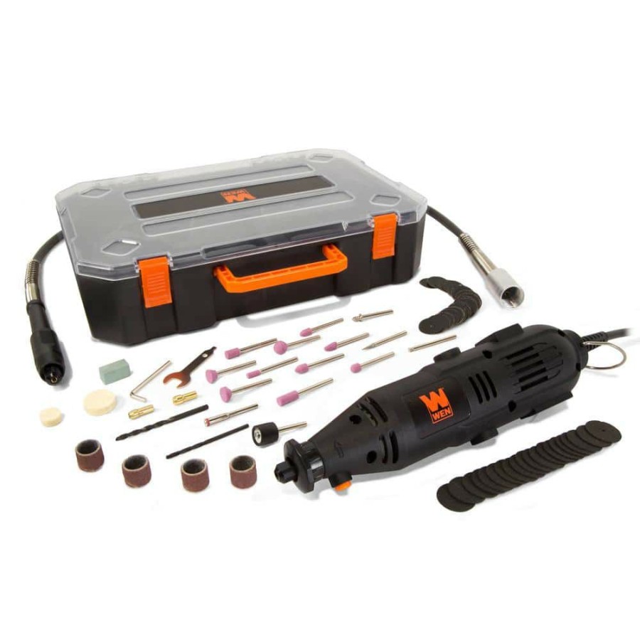 Tools * | 1 Amp Variable Speed Rotary Tool With 100+ Accessories, Carrying Case And Flex Shaft By Wen