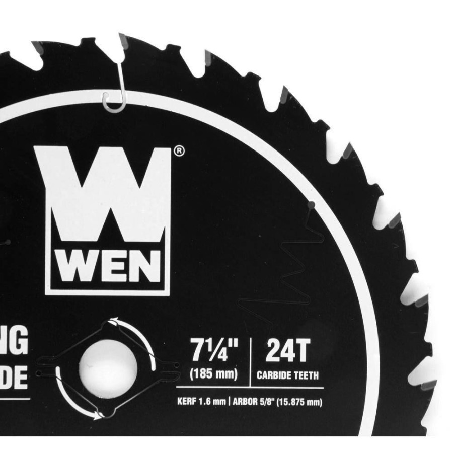 Tools * | 7.25 In. 24-Tooth Carbide-Tipped Professional Framing Saw Blade For Miter Saws And Circular Saws By Wen