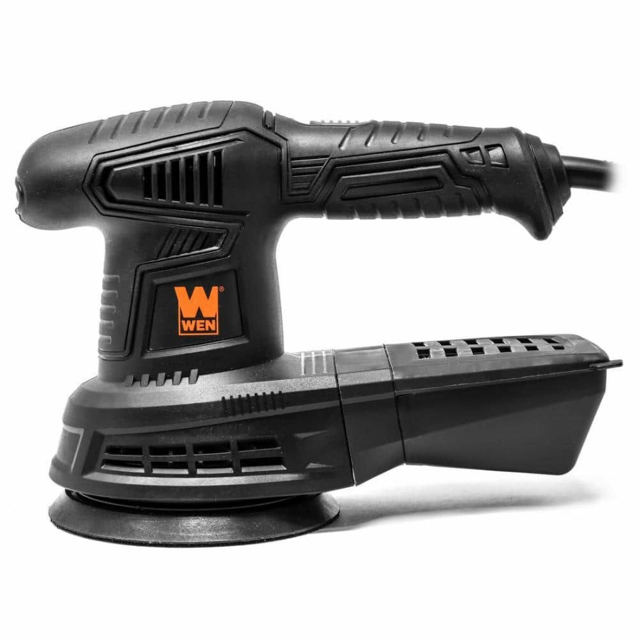 Tools * | 3.7 Amp Corded 5 In. Variable Speed Random Orbit Rotary Sander By Wen