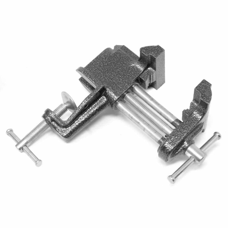 Tools * | 3 In. Cast Iron Clamp-On Home Table Vise By Wen